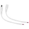 Odorkle Connettore Jack di Alimentazione CC Maschio Femmina da 5,5x2,1 Mm, 5 Coppie con Cavo da,9 Pollici per Strisce Luminose a LED, Telecamere CCTV e Dispositivi Elettronici (WHITE)