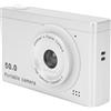 Generic Fotocamera Digitale HD, Fotocamera Digitale Portatile con Zoom HD 8X con Luce di Riempimento per la Fotografia (Colore Argento)