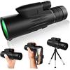 EKsma Telescopio monoculare, monoculare con zoom HD 10-30X42 ad alta potenza - prisma BAK4 e lente FMC chiara e luminosa con supporto for smartphone e treppiede allungabile for birdwatching caccia campeggio