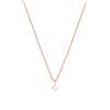 Tamaris Collane con ciondolo scintillante in acciaio inox - IP oro rosa - catena ad ancora regolabile fino a 43 cm - impermeabile e delicato sulla pelle