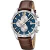 Festina Orologio Uomo in Acciaio Inox. e Pelle Marrone F16760/7