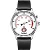 Svalbard TIME TRAVEL HX16 Quarzo Acciaio Bianco Pelle Nero Zaffiro Orologio Uomo