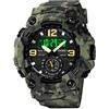IJAHWRS Orologio da uomo con quadrante grande, per sport all'aria aperta, multifunzione, impermeabile, antiurto, serie mimetica