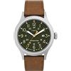 Timex Orologio analogico al quarzo TW4B018009J, Marrone/Verde/Argento, 44, Expedition Scout 40 mm