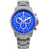 LOUIS XVI Palais Royale 2.0 1827 - Ø 43 mm - orologio da uomo - impermeabile - cinturino argento - quadrante blu oceano con diamanti - movimento al quarzo svizzero