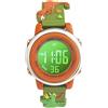 Preschool Collection Orologio digitale per bambini con illuminazione - Monster Trucks, Dinosauri, squalo, unicorno, farfalla, ragno, per ragazze, ragazzi, bambini, scuola, Verde, Monster Truck