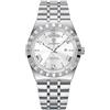 Poedagar Orologio da polso per uomo classico settimana data impermeabile luminoso uomo orologio da polso in acciaio inossidabile moda quarzo orologi da uomo maschile