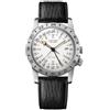 Glycine Airman Vintage The Chief 40 GMT, bianco, cinghia