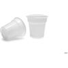 Generico Bicchieri plastica CAFFE' da 80 ml bianchi o trasparenti - bicchierini da caffè 80cc varie pezzature (500 pezzi bianco)