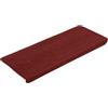 vidaXL Tappetini Autoadesivi per Scale 30 pz Rossi 65x24,5x3,5 cm, battistrada per scale, gradino per scale, tappeto per gradini, gradino
