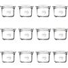Weck, Barattoli in vetro, mini vasetti con coperchio, 80 ml, 1 set/12 pezzi