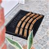 Carpido Zerbino antiscivolo per esterni - Zerbino in gomma e cocco - Zerbino 40x60 cm per esterni - Zerbino Welcome in gomma e cocco resistente alle intemperie e robusto