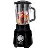Russell Hobbs Frullatore, Lama 4 Punte, 650 W, 1.5 L, 2 Velocità + Funzione Pulse, Lame Rimovibili Per Pulizia, Acciaio Inox, Texture Plus Nero 24722-56