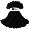Bobbiny Jumbo, corda per macramè intrecciata, da 9 mm, 100 m (nera)