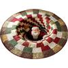 Generico Tappeto Natalizio 3D Con Illusione Ottica - Decorazione Con Retro Antiscivolo, Adatto A Interno Ed Esterno Per Cucina Soggiorno Ingresso Portico Patio, Ideale Per Feste Natalizie 80/100/120CM