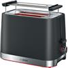 Bosch Tostapane 2 Fette Potenza 950W con Griglia e Vassoio Briciole colore Nero/Inox - TAT4M223