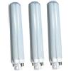 QLEE GX24 lampadina LED 4 pin 12 W PL luce 4000 K luce occhio protezione GX24q da incasso a LED luce di lettura tavolo scrivania Down 360 gradi Beam 26 W CFL equivalente no UV, plastica, GX24q-1 2 3