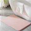 PAGGED Tappeto da bagno rosa in memory foam, antiscivolo, lavabile, tappeto da doccia, morbido e assorbente, in microfibra, per bagno, vasca da bagno, 61 x 91,4 cm