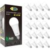 CLAR - Lampadina a LED E27 24W (Equivalente a 150W-200W) Lampadina LED Potenti, Lampada LED E27, Luce Fredda 6000ºK (Pack 20)