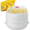 Tktouci Vaporiera Per Verdure Per Microonde Completo Di Coperchio E Vassoio - Vapore per Ravioli da Cucina - Accessorio Cucina Per Scaldare Di Pasta Carne Pancetta Mais Patate