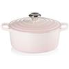 Le Creuset Cocotte rotonda Evolution in ghisa vetrificata con Coperchio, ⌀ 24 cm, Shell Pink, 21177247774430