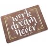 Plancholo Work Hard Dream Big Never Give Up - Zerbino per ingresso, per ingresso, garage, patio, aree ad alto traffico, 40,7 x 80,4 cm