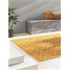 benuta Nest Tappeto Esterno & Interno Bonte - Giallo 200x290 cm - Resistente e Facile da Pulire - Per Balcone, Terrazza, Giardino - Cucina & Soggiorno - Geometrico, Stile Boho, Hygge Cozy