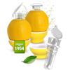 Patent-Safti 3 x Spremiagrumi Patent-Safti I L'originale beccuccio Safti per limoni, arance, ecc. I Più facile di qualsiasi spremiagrumi o spremiagrumi I (giallo)