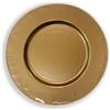 BRANDANI 51034 1 SOTTOPIATTO ORO VETRO, cm d 32, Luminoso Colore Oro, Natale, Lavaggio a Mano