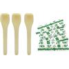 MAQA 500 pz Cucchiaini per gelato e dolci compostabili, palette gelato imbustate singolarmente, cucchiaini per finger food sfusi