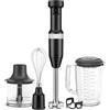 KitchenAid KHBV83BM - Frullatore a mano con cavo a velocità variabile con accessori, colore: Nero opaco