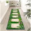 Siunwdiy Tappeto Corridoio Cucina 3D Verde Corridoio Tappeto 60X140cm Passatoia Da Cucina Antiscivolo Lavabile, Tappeti Per Soggiorno, Cucina, Camera Da Letto, Cameretta Dei Zerbino Lung