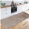 Siunwdiy Antiscivolo Runner Tappeto Cucina Passatoia 4 Metri,Marrone Lunghi tappeti per corridore tappeto corridoio,Tappeti Runner Multiuso Lavabile per Cucina,Ingresso,Soggiorno，50X400CM