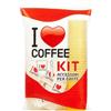 marketcaffe KIT ACCESSORI CAFFÈ con 300 BUSTINE DI ZUCCHERO + 300 BICCHIERINI + 300 PALETTINE