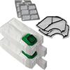 MohMus KIT 12 sacchetti per aspirapolvere + 12 Profumi + 2 Filtro motore adatti per Vorwerk Folletto VK 140 150 - VK140, VK150 - FP 140 150 - FP140/150 - con microfibra speciale