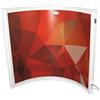 KÖNIGHAUS Riscaldatore a infrarossi Könighaus - riscaldamento ad arco 300 watt - a basso consumo = riscalda in 2 minuti - con termostato - riscaldatore mobile - look piacevole con motivo: Rosso rubino