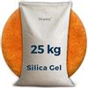 Fineely Silica - Deumidificatore gel da 25 kg, con indicatore di colore, sfere da 3-5 mm, riutilizzabile, granulato essiccante per cantine, armadi, fiori, filamento
