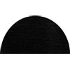 Markotex Zerbino Cocco Naturale Esterno Porta Entrata Retro Antiscivolo Tappeto Raschiafango MOD.Cocco Colorato 40X70 Mezzaluna (nero)