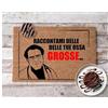 Social crazy Tappeto zerbino personalizzato - Dott. Nowzaradan e Scritta Raccontami delle tue ossa grosse- cocco naturale ideale per ingressi (Cocco Naturale, 60x40 cm)
