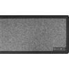 SaRani Tappeto da Ingresso, Runner Cucina con Gomma Antiscivolo Bordato Lavabile Rettangolare (Misura: 57x140 cm, Grigio scuro)
