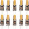 Generic Lampadina G4 LED 6W, 220V-240V, 60W lampadina alogena equivalente, 600LM, G4 Bi Pin Base lampadine per lampadario illuminazione domestica dimmerabile(Bianco caldo)