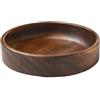 Generic Ciotola da portata in legno di acacia, ciotole da insalata in legno, piatti da portata per alimenti, per cibo, frutta, insalata (20x20x4,5 cm)