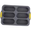 COLLBATH Stampo in Silicone Design Creativo Resistente al Calore e Riutilizzabile 6 Cavità per Pane Hot Dog per Piccoli Party e Riunioni Familiari