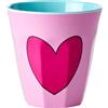 RICE - Tazza in melamina, misura media, colore: Rosa