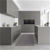 SaRani Tappeto Runner Moderno per Cucina e Corridoio, Impermeabile, Antimacchia, Passatoia con Fondo Antiscivolo (Melange Tortora, 50x300 cm)