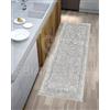 By Suardi Tappeto Suardi Passatoia Cucina Bagno Modello DUBLINO col GRIGIO Made in Italy (55x240cm)