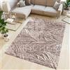 By Suardi Tappeto Living Velour Antiscivolo Dis. DALLAS col ROSA Ideale per Soggiorno Camera Living (140x200cm)