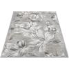 By Suardi Tappeto Living Velour Antiscivolo Dis. ASTER col. ARGENTO Ideale per Soggiorno Camera (140x200cm)