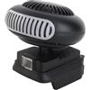 Cuifati Riscaldatore Piccolo, Riscaldatore Elettrico a Batteria 170 W 18 V, Ventola Riscaldatore Elettrico Senza Fili Silenzioso a 2 Marce per BL1815 BL1820 BL1530 BL1840 BL1850