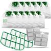 PIESSEONLINE Kit Risparmio 12 Sacchetti Folletto VK200, 12 Profumatori, 2 Filtro Griglie MotoreFolletto VK200, Ricambi Compatibili per Folletto | Soluzione Tutto-in-Uno per Casa Sempre Pulita